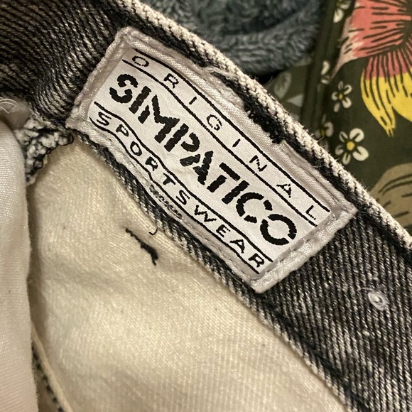 light gray denim 100% cotton vintage midi skirt - Picture 4 of 5